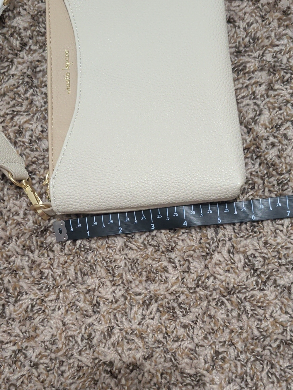 Nanette Lepore tan beige crossbody bag purse - Picture 9 of 10